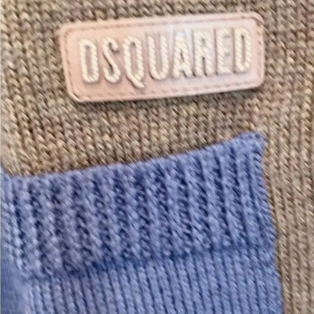 NEW DSQUARED2 Argyle Wool Brown Oversized Patchwork Cardigan Sweater Unisex RARE - Picture 5 of 9